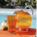 Baci Milano Jug 2.25 liters - Aqua Orange Πορτοκαλί Ακρυλική Κανάτα  Σερβίτσια 