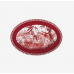 Baci Milano Large Oval Plate - Le Rouge Κόκκινη Οβάλ Πιατέλα Σερβίτσια 
