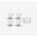 Baci Milano Set of 4 Coffee Cups + Sugar Bowl with Spoon - Baroque & Rock Anniversary Σετ με 4 Φλιτ΄ζάνια Καφέ + Ζαχαριέρα  Σερβίτσια 