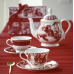 Baci Milano Set of 2 Tea Cups - Le Rouge Σετ με 2 Κούπες Τσαγιού Σερβίτσια 