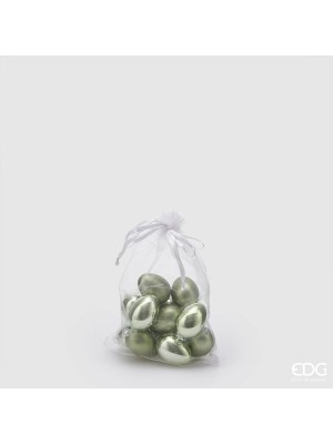 EDG Πασχαλινά Διακοσμητικά Αυγά σε Λαδί Χρώμα (12τμχ) Lifestyle - Νέες Αφίξεις