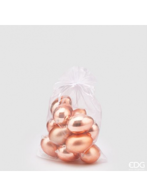 EDG Πασχαλινά Διακοσμητικά Αυγά σε Ροδακινί Χρώμα (12τμχ) Lifestyle - Νέες Αφίξεις