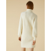 Emme By Marella Cavour Λευκό Πλεκτό Φόρεμα Φορέματα