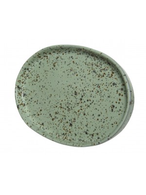 Κεραμικό Ρηχό Πιάτο Σε Πράσινο Χρώμα  19.5 cm