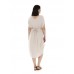 Ioanna Kourbela Loose Midi Dress – Liquid Comfort Beige Μίντι Φόρεμα Φαρδύ   Φορέματα
