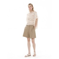 Ioanna Kourbela Straight Carrot Pants - Linen Love Ψηλόμεση Βερμούδα  Παντελόνια