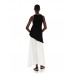 Ioanna Kourbela Maxi Asymmetrical Skirt – Luxurious Drapery Λευκή Maxi Ασύμμετρη Φούστα Φούστες