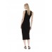 Ioanna Kourbela Midi Sleeveless Slim Fit Dress - Contrasting Natures Μίντι Εφαρμοστό Φόρεμα Φορέματα