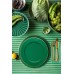 Pip Studio Metal Plate Dark Green 32cm Μεταλλικό Πράσινο Πιάτο Σερβίτσια 