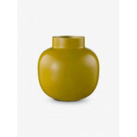 Pip Studio Round Metal Vase Mini Μεταλλικό Κίτρινο Βάζο Βάζα