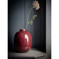 Pip Studio Metal Vase Μεταλλικό Σκούρο Κόκκινο Βάζο Βάζα