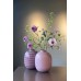Pip Studio Metal Vase Stripes Lilac 32cm Μεταλλικό Λιλά Βάζο  Βάζα