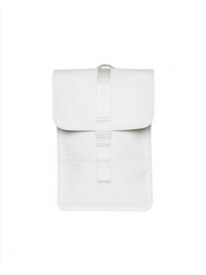Rains Trail Backpack Mini W3 Powder Λευκό Αδιάβροχο Σακίδιο Πλάτης  Τσάντες