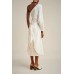 Liviana Conti Abito Monospalla Λευκό Midi Φόρεμα Φορέματα