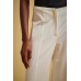 Liviana Conti White Trousers Λευκό Παντελόνι Παντελόνια