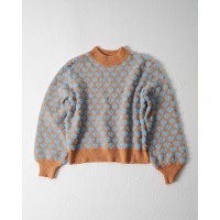 Heart Knit Sweater Camel Πλεκτά