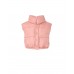 Cropped Puffer Vest Pink Πανωφόρια