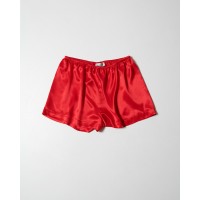 Red Glossy Shorts Παντελόνια/Σορτς