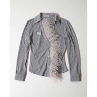Long Sleeve Polo With Feathers Τοπ