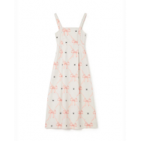 Milkwhite Midi Dress Macro Pink Φόρεμα Φορέματα