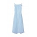 Milkwhite Light Blue Dress Φόρεμα με Ανοιχτή Πλάτη Φορέματα