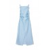 Milkwhite Light Blue Dress Φόρεμα με Ανοιχτή Πλάτη Φορέματα