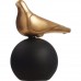 Peristeri S On Sphere Base Black - Gold Statues