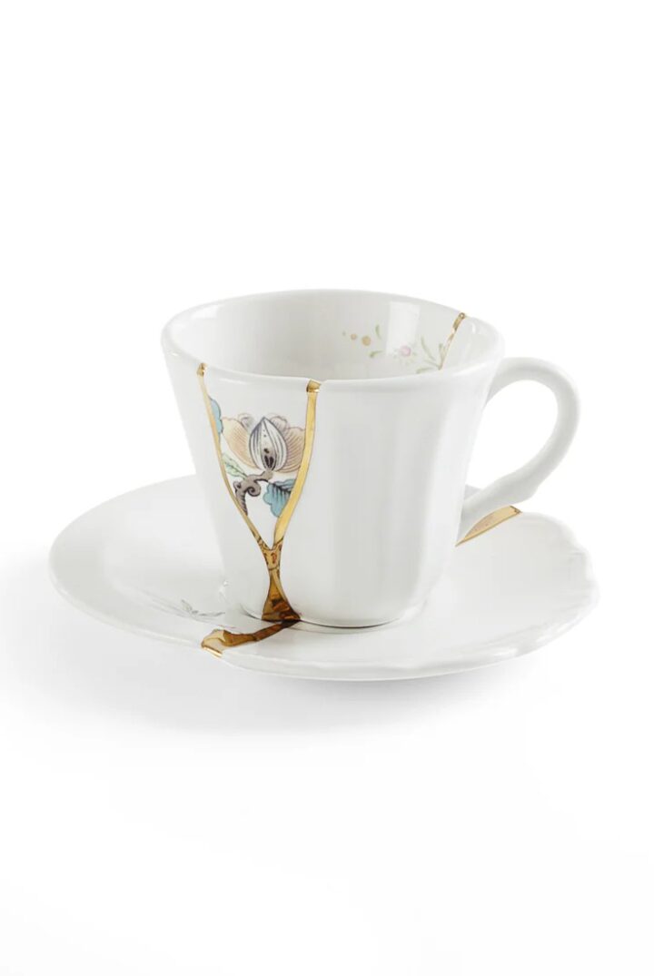 SELETTI - Kintsugi Coffee cup with saucer 03
