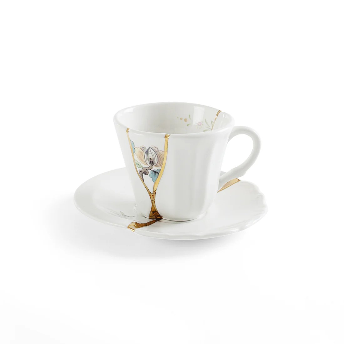SELETTI - Kintsugi Coffee cup with saucer 03