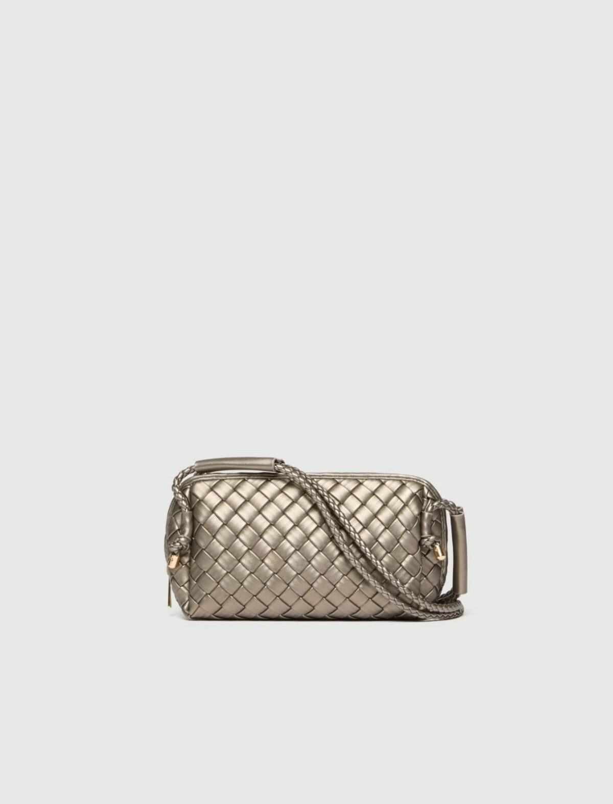 EMME BY MARELLA - Woven shoulder bag - SILVER