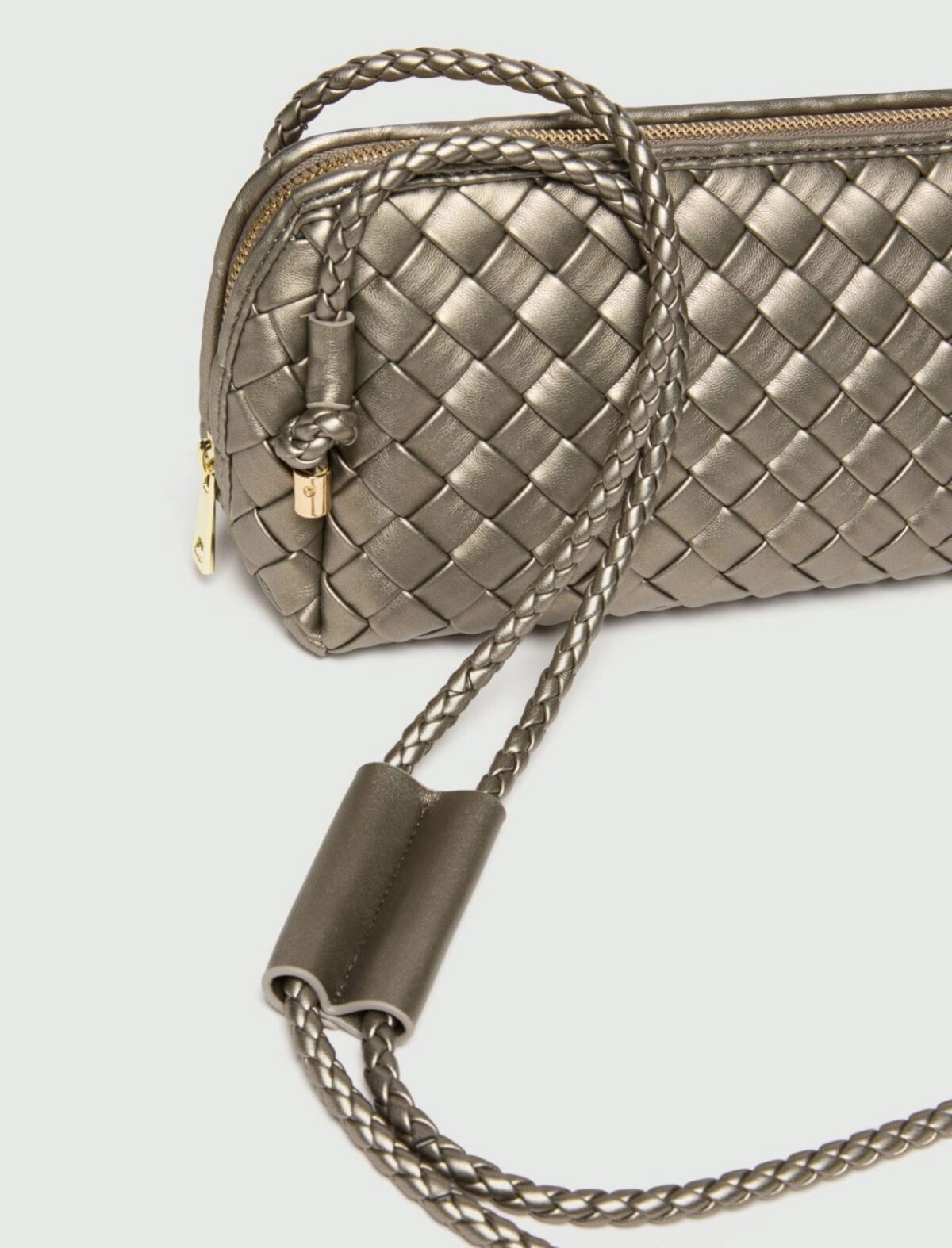 EMME BY MARELLA - Woven shoulder bag - SILVER