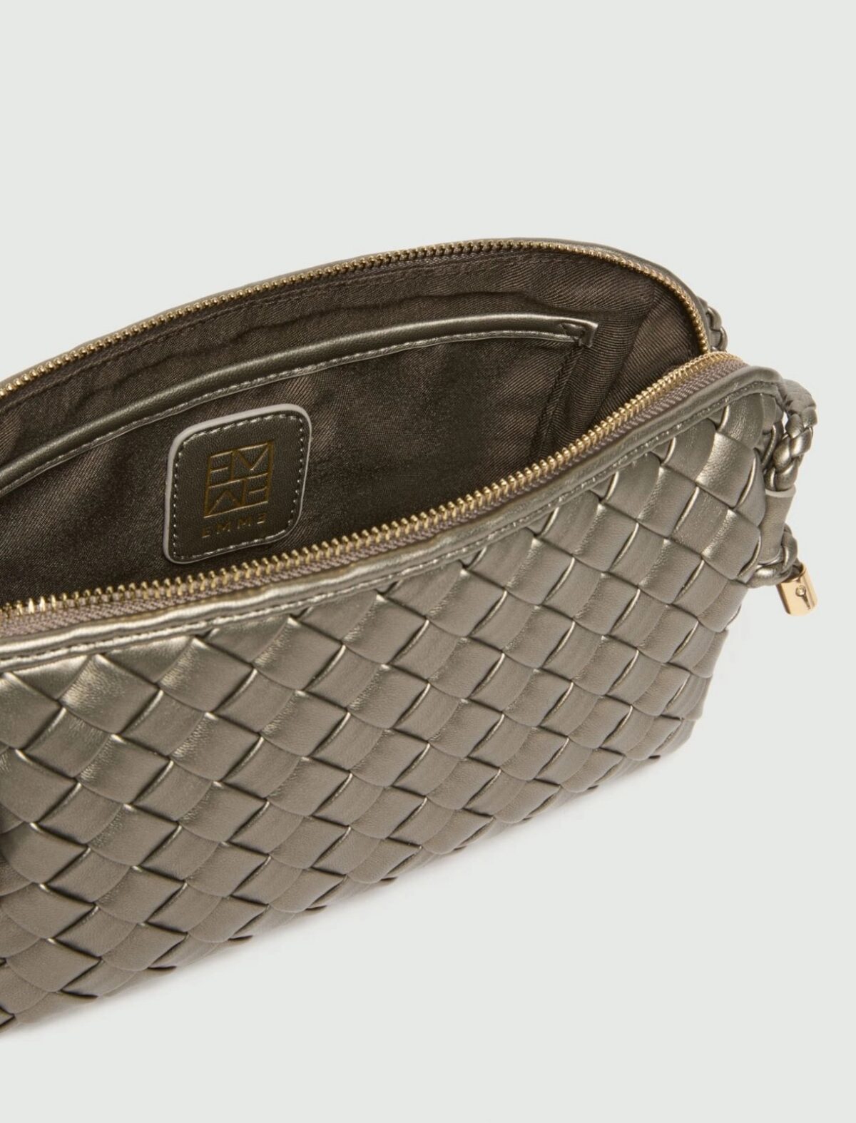 EMME BY MARELLA - Woven shoulder bag - SILVER