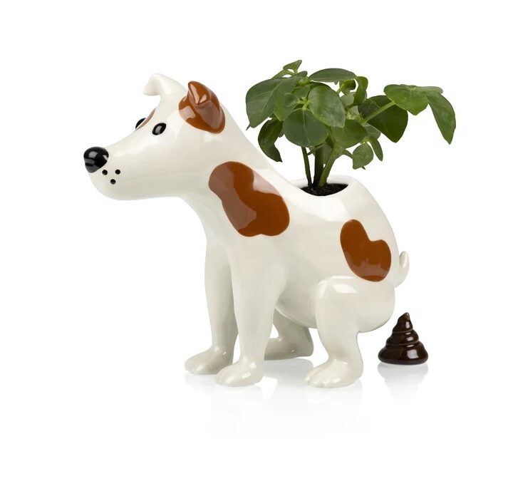 Bitten Design - Pooing Dog Planter