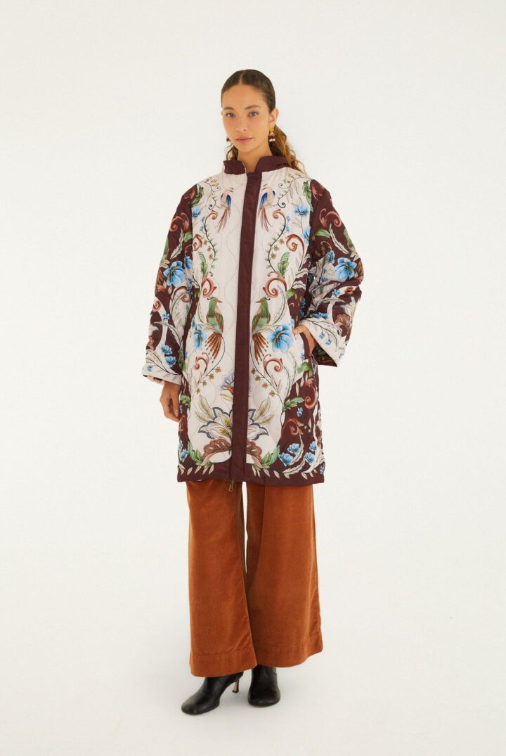 Farm Rio - Lunar boho reversible kimono coat